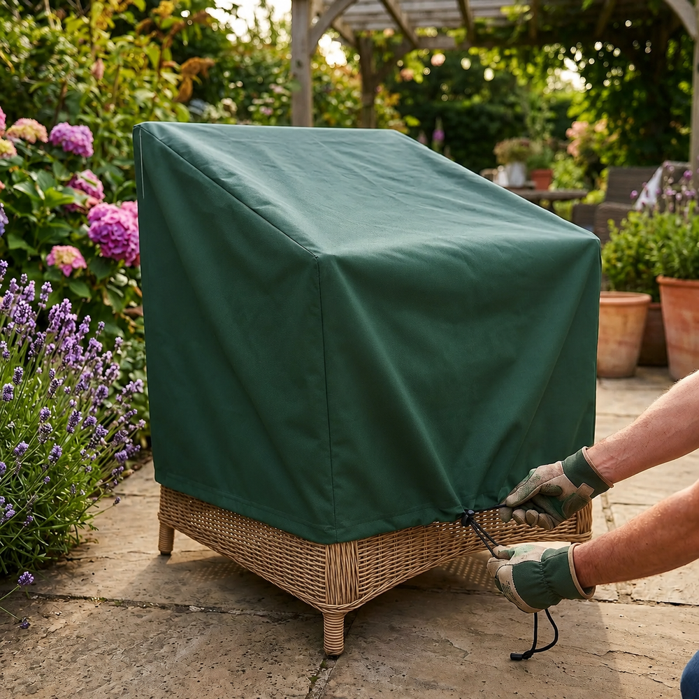 Armchair Cover – 68cm Green – Durable Polyester – All-Weather Protection