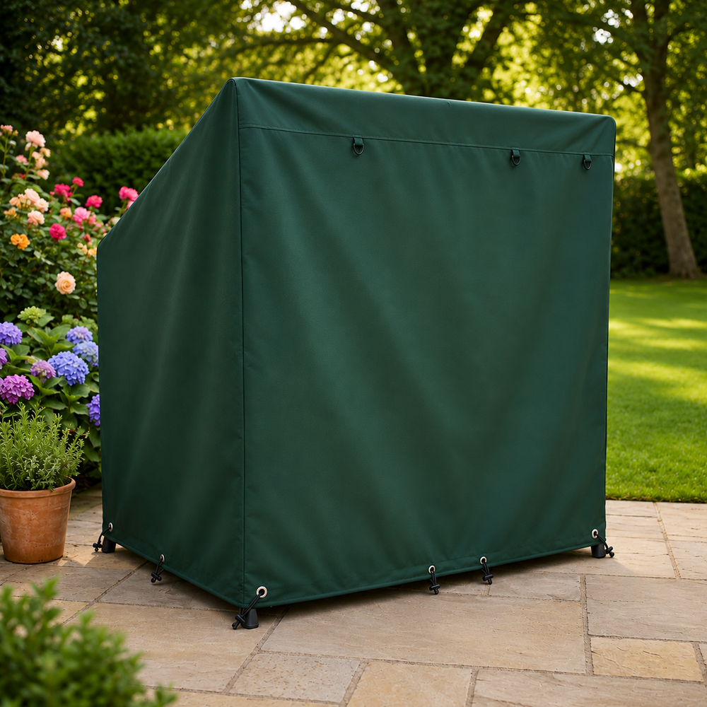 3 Seater Swing Seat Cover – Medium Green – Durable Polyester – Weather Protection