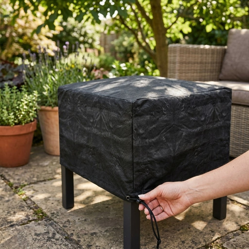 Heavy Duty Small Coffee Table Cover – Black – Polyethylene – Outdoor Protection