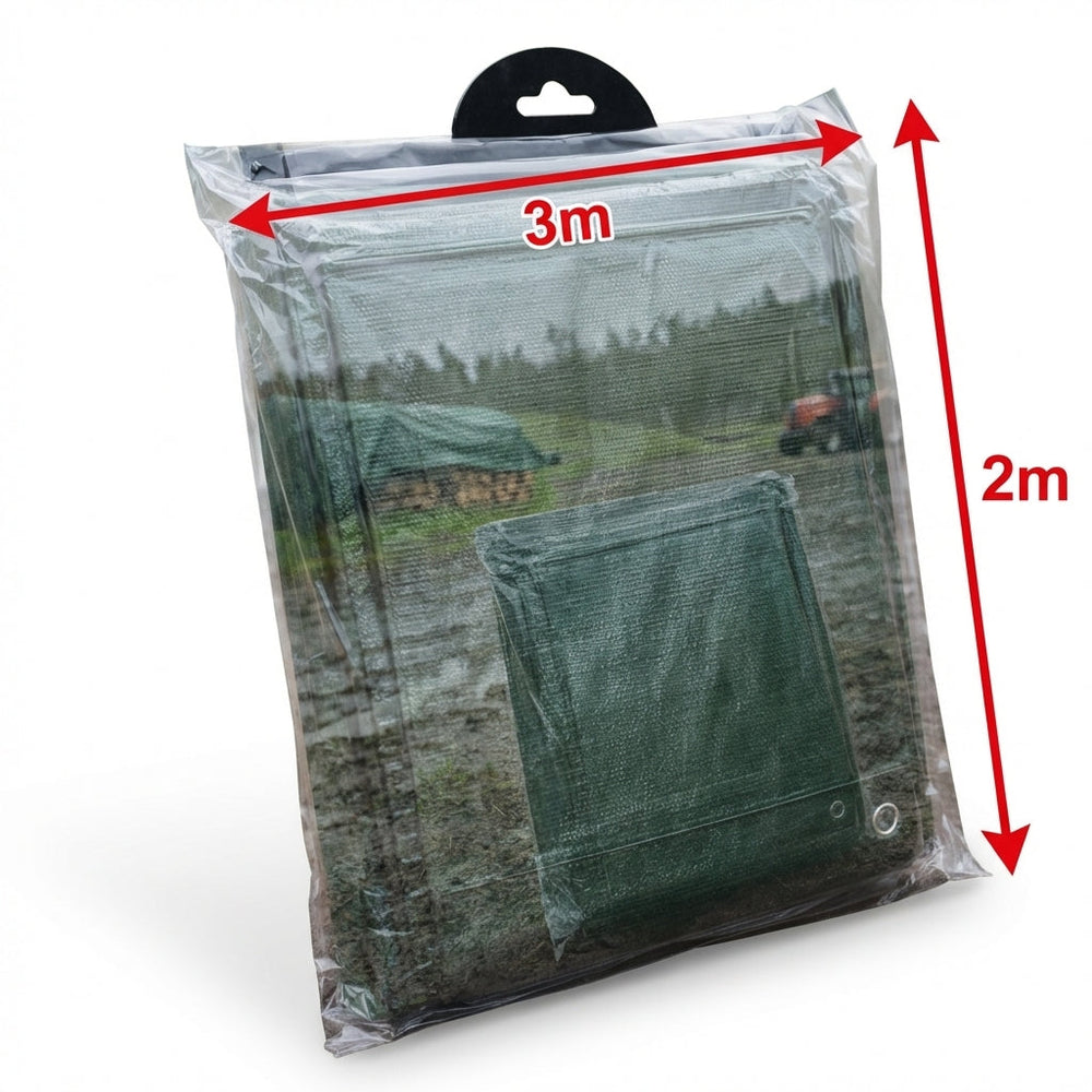 Heavy Duty Tarpaulin – 3m x 2m – Cross Laminated Polyethylene – Multi-Use Protection