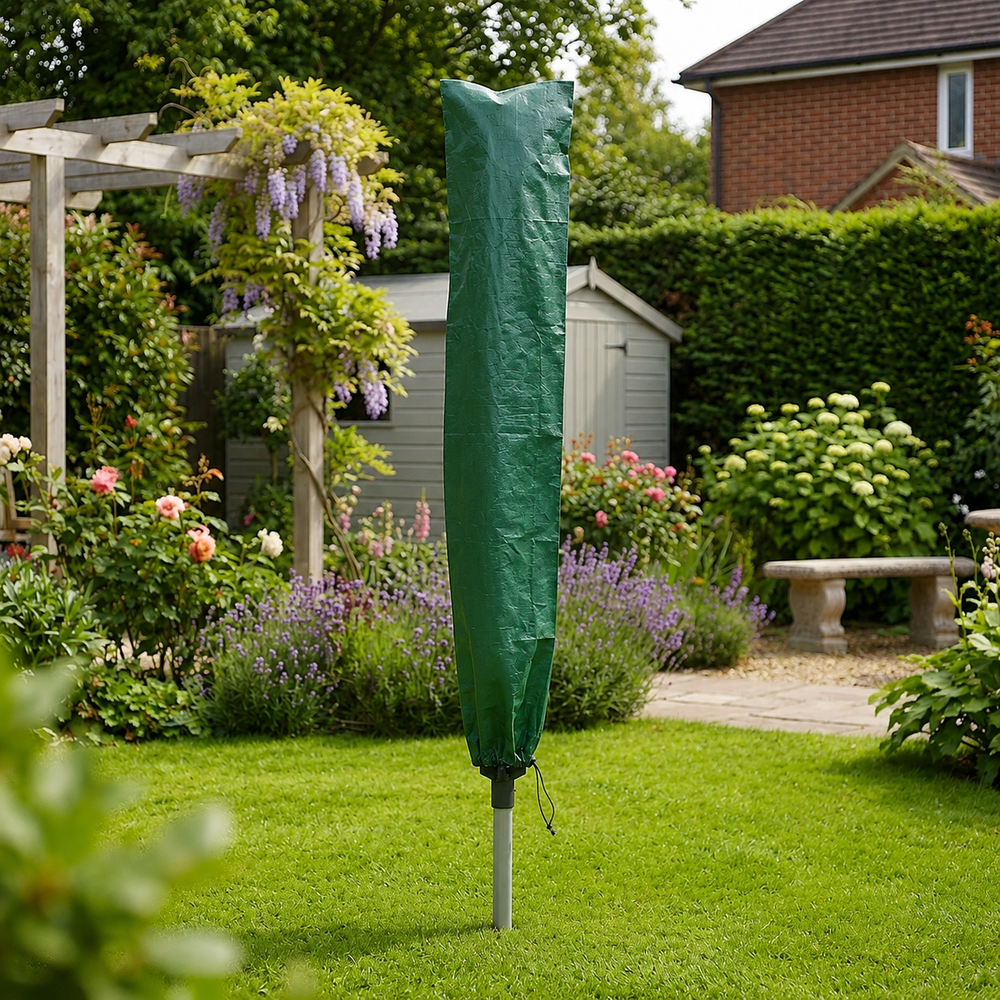 Rotary Line Cover – Green/Black – PVC Backed Polyester – Outdoor Protection