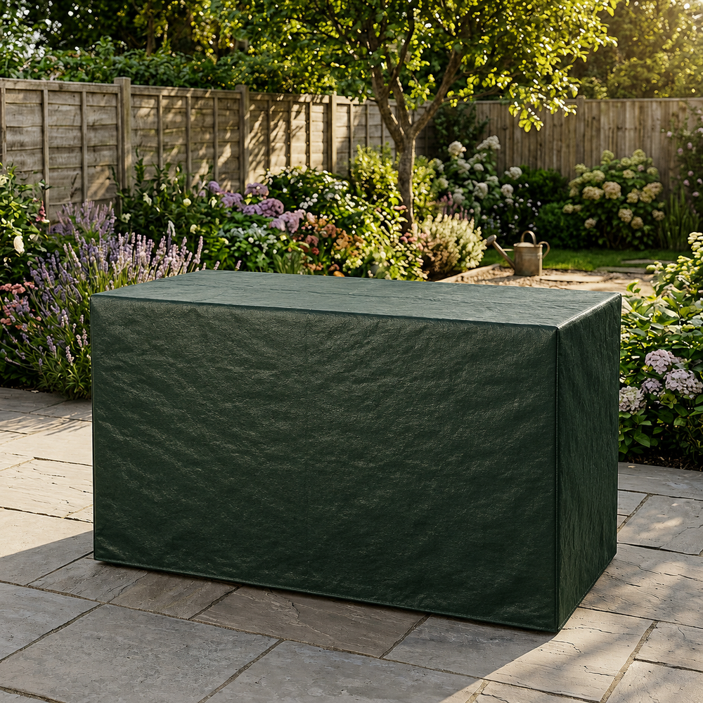 Heavy Duty Large Flatbed Barbecue Cover – Green – Weatherproof Protection
