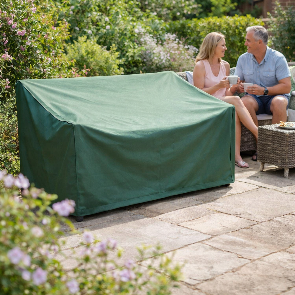 3 Seater Bench Cover – Medium Green – Durable Polyester – Outdoor Protection