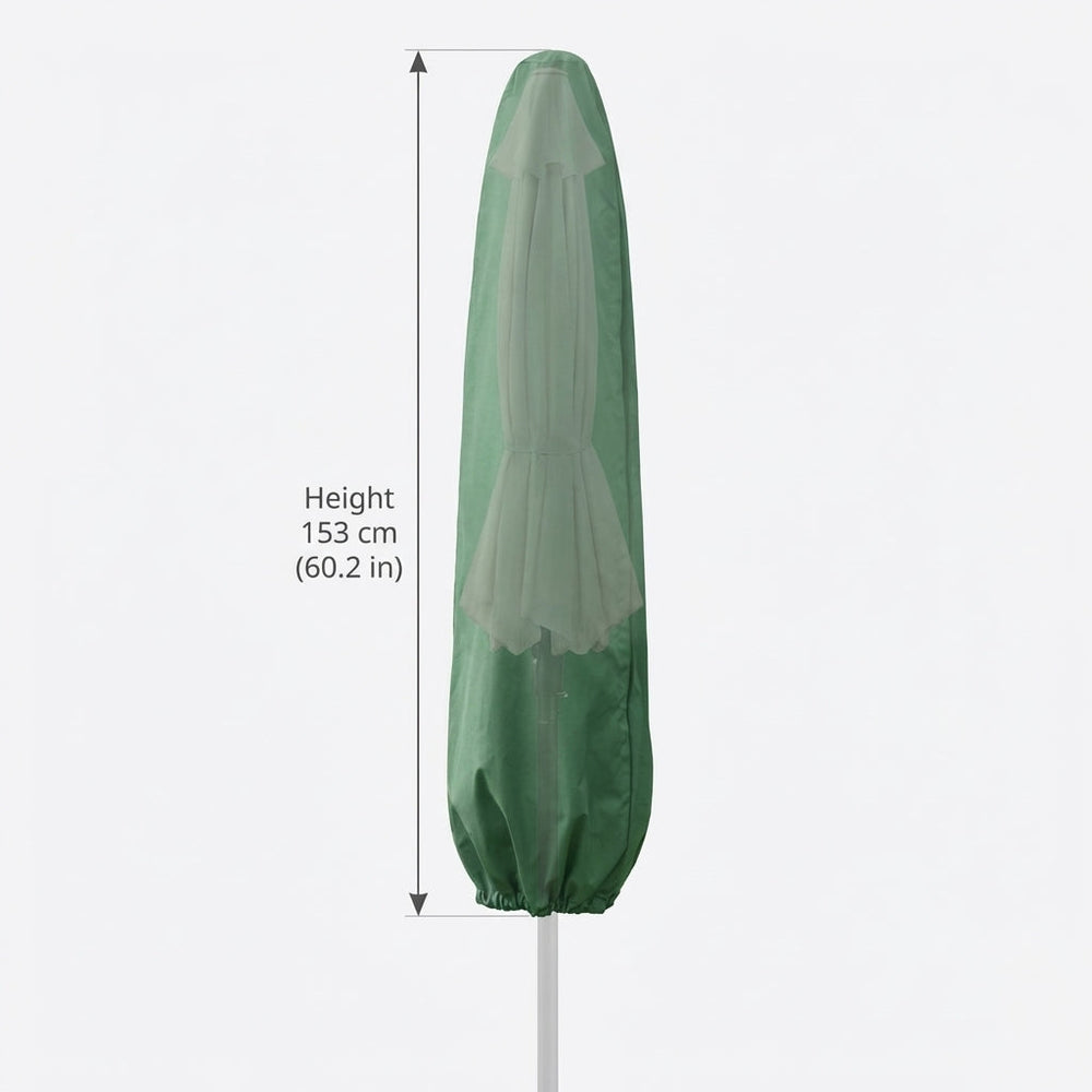 Large Parasol Cover – 153 cm Green – Waterproof UV Protection – Outdoor Use