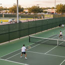 Premium Tennis Court Surround Netting - Heavy Duty HDPE Knitted Mesh with UV Protection and 80% Shade Rating, Available in 4ft and 6ft Heights
