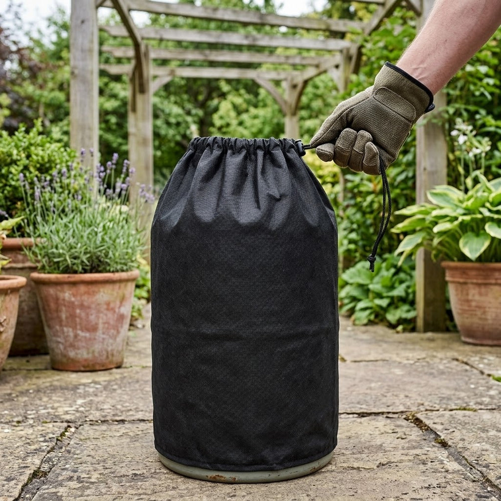 Gas Bottle Cover – 15kg Black – Heavy Duty Polyethylene – Outdoor Protection