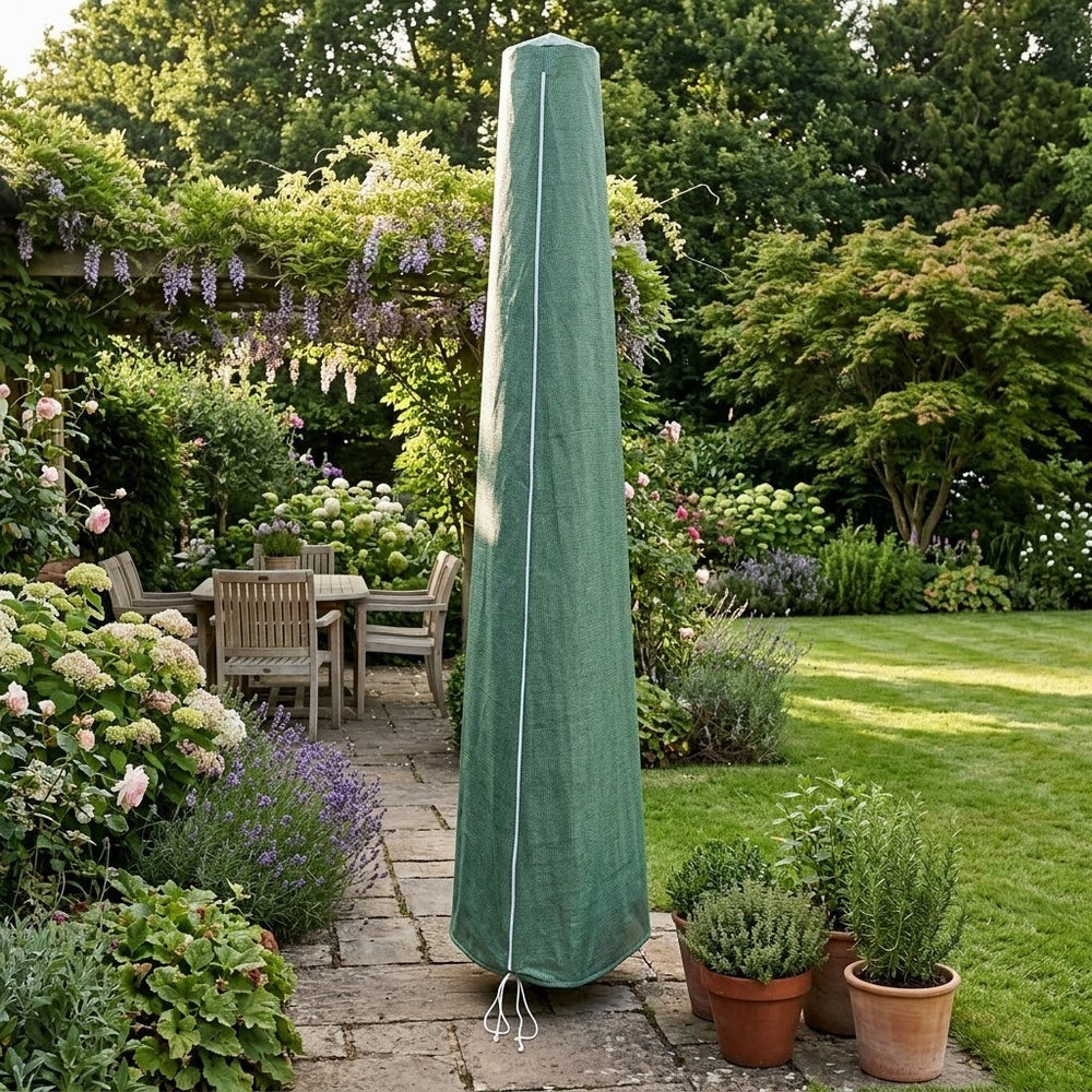 Giant Parasol Cover – Green – Heavy Duty Waterproof – Outdoor Protection