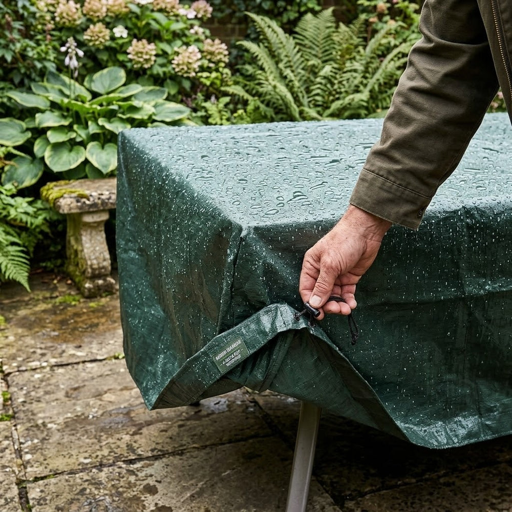 6 Seater Rectangular Table Cover – 170cm – Heavy Duty Polyethylene – Outdoor Protection