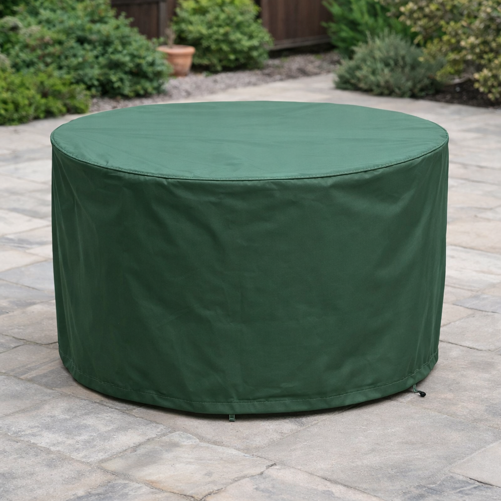 Circular Patio Set Cover – 90cm High – Green – All-Weather Protection