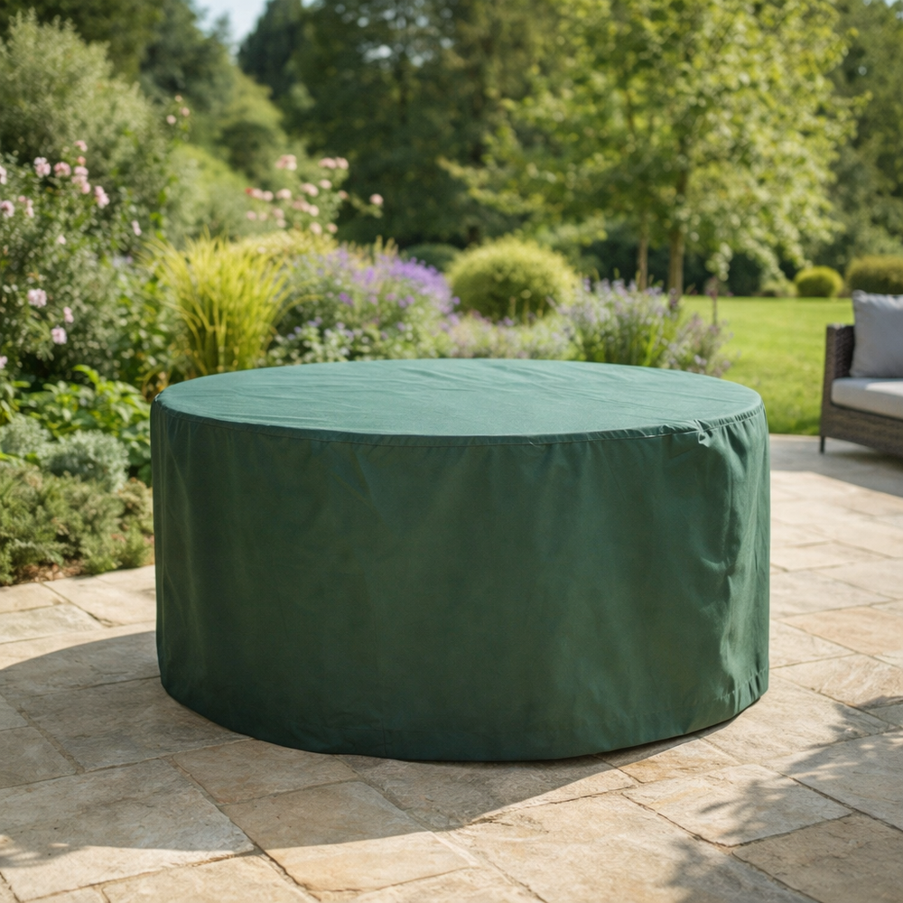 Circular Patio Set Cover – 80cm High – Reversible Polyester – 4 Seat Protection