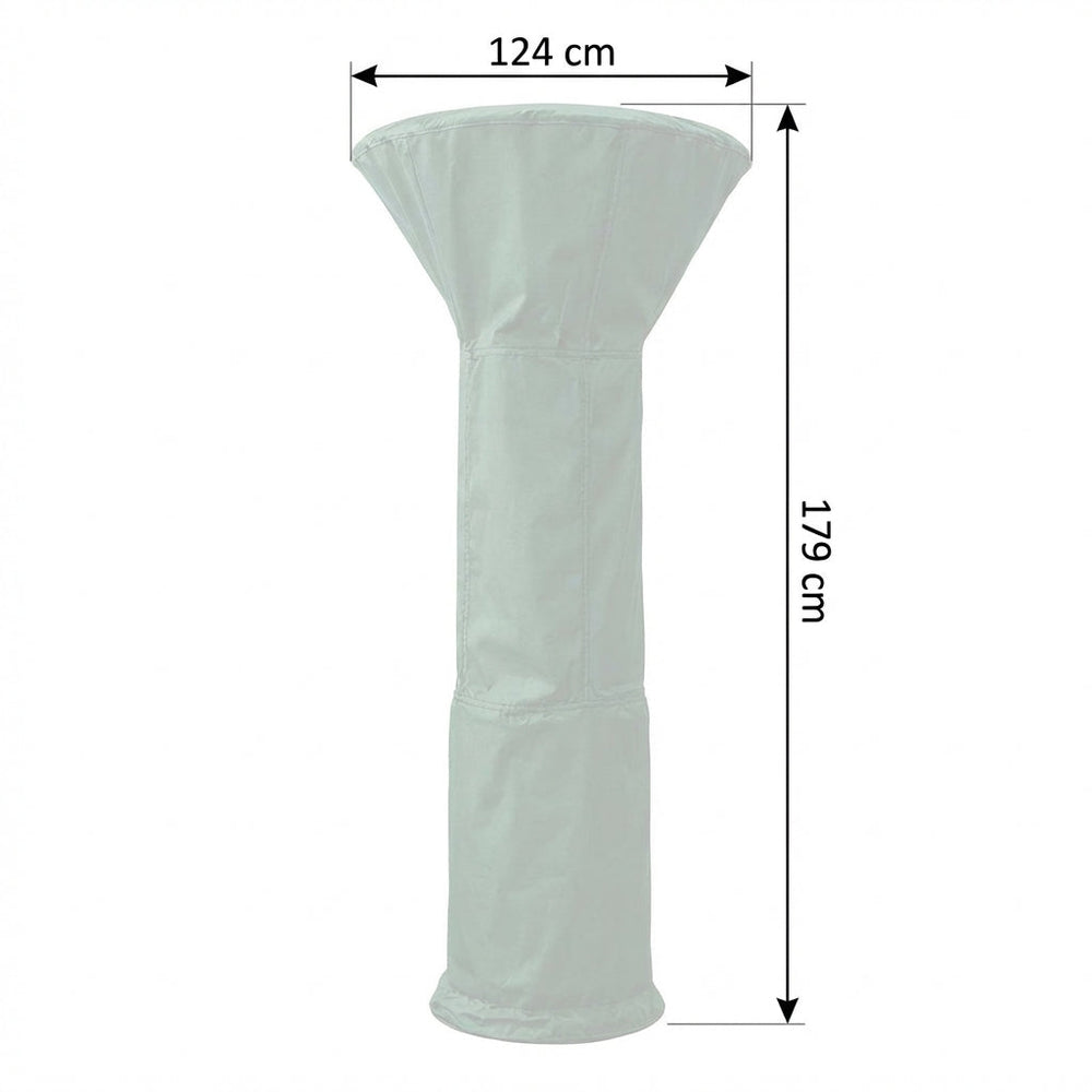 Heavy Duty Patio Heater Cover – 124 cm Diameter, Green – Weather Protection