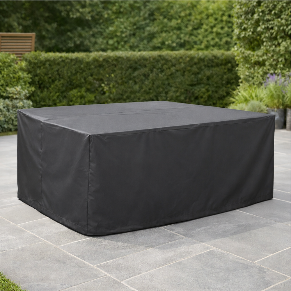 Rectangular Patio Set Cover – 8-10 Seat Charcoal – Heavy Duty Polyester – Outdoor Protection