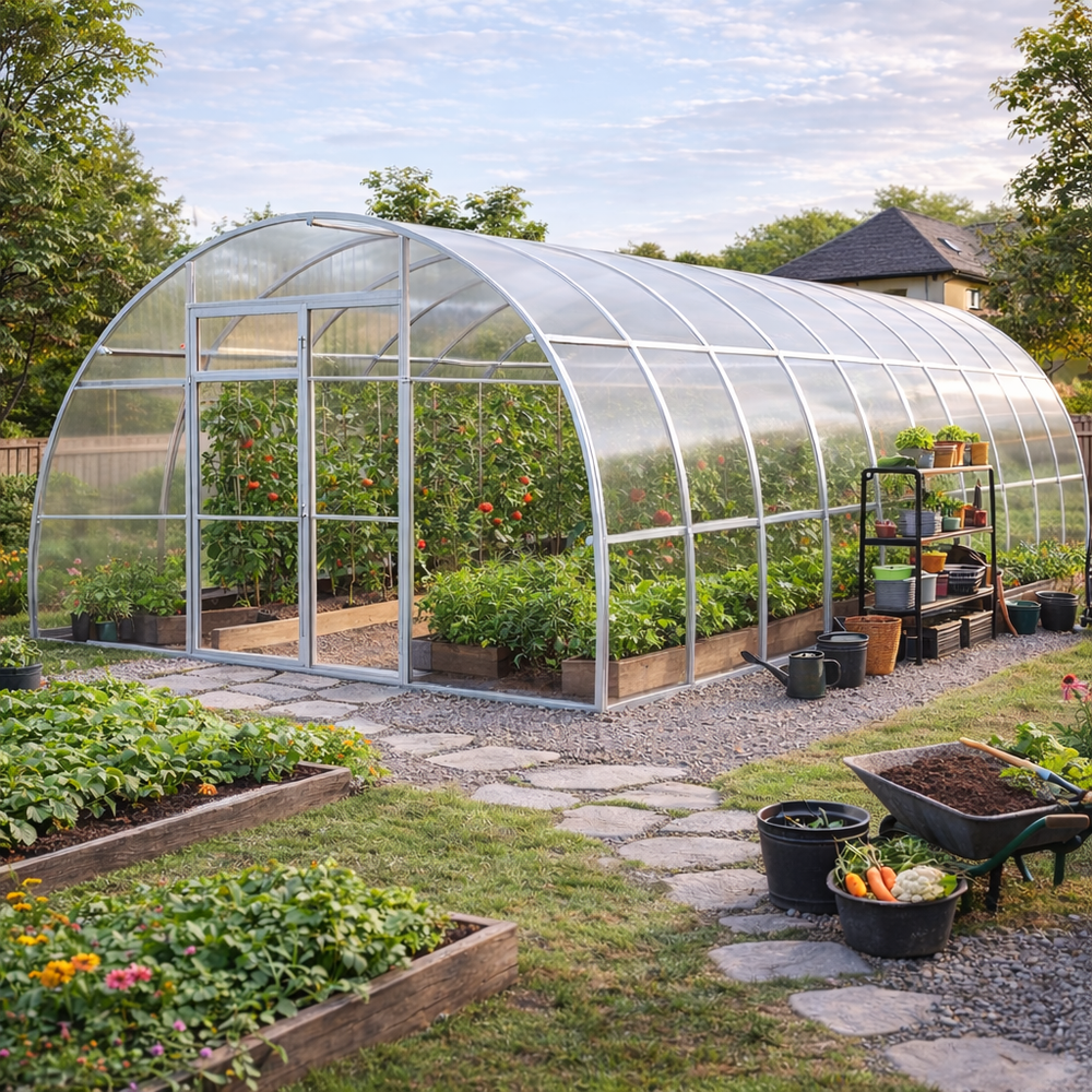 Professional 48m² Polycarbonate Greenhouse