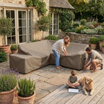 L Shaped Garden Furniture Cover 5 Seater – DuraLite, DuraWeave & DuraShield Materials