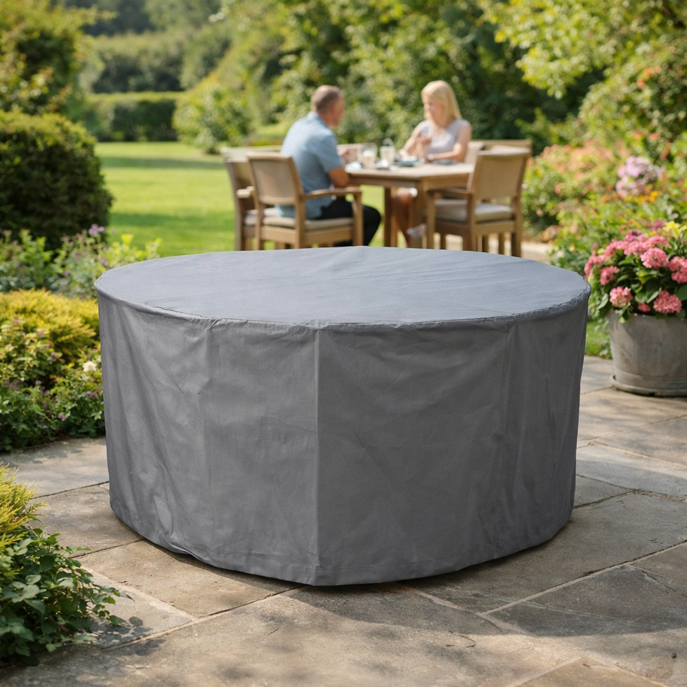 Circular Table Cover – 4 Seat – Heavy Duty Waterproof – Outdoor Protection