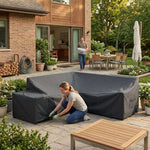 L Shaped Garden Furniture Cover 5 Seater – DuraLite, DuraWeave & DuraShield Materials