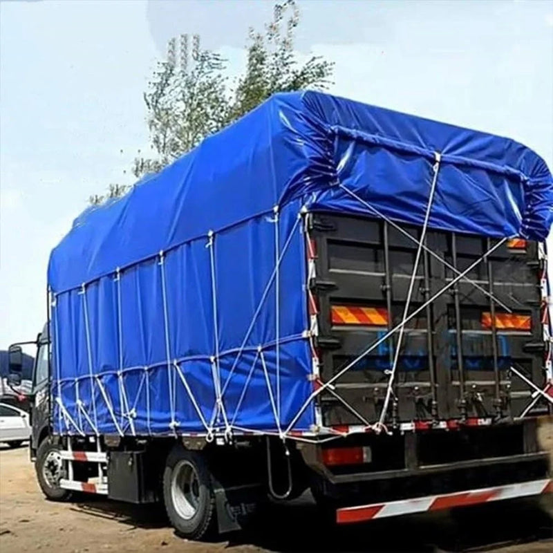 Heavy Duty 18oz PVC-Coated Tarp With Rust-Free Grommets Ideal for Trucks & Outdoor Use