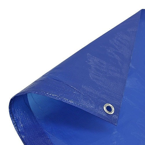 Waterproof Lightweight Standard Blue Tarpaulin - 110GSM