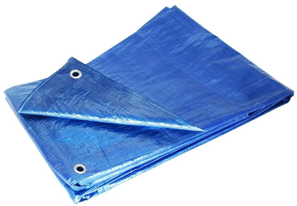 Waterproof Lightweight Standard Blue Tarpaulin - 110GSM