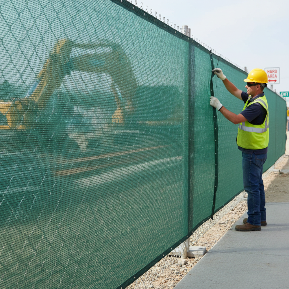 Premium 95% Shade and Privacy Netting - Green, Heavy Duty HDPE Mesh for Outdoor Protection