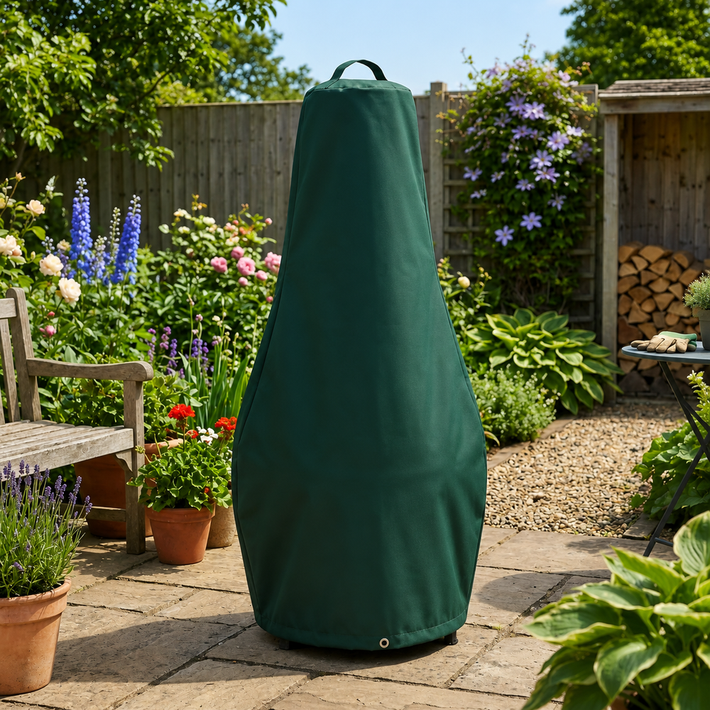 Large Chimenea Cover – Green – Heavy Duty Waterproof – Outdoor Protection