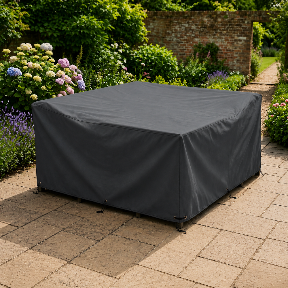Corner Sofa Dining Set Cover – 210cm Charcoal – Durable Polyester – Outdoor Protection