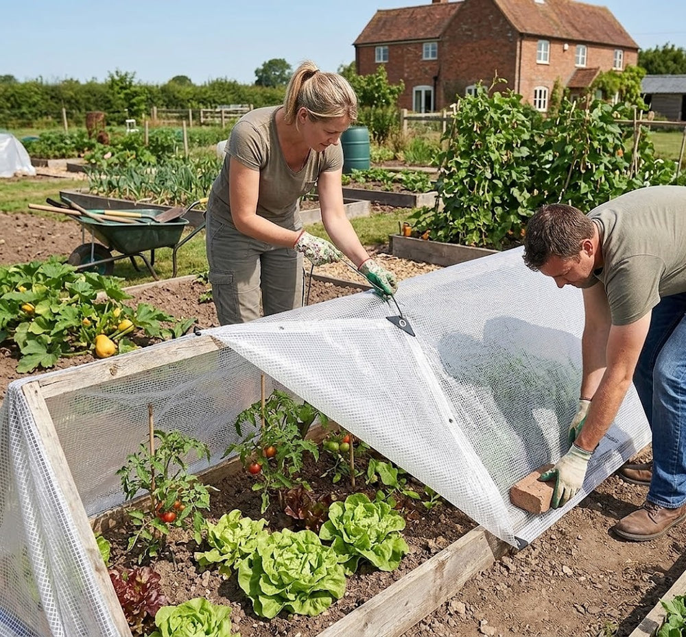 Clear Leno Tarpaulin Sheet 100 GSM – Heavy-Duty Waterproof Transparent Mesh Reinforced Tarp with UV Protection & Reinforced Eyelets
