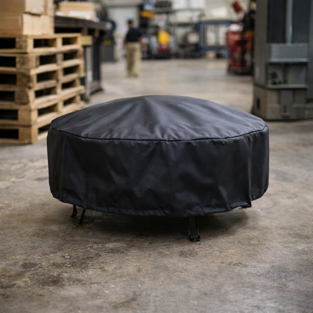 Large Firepit Cover – Black – Super Tough Waterproof Protection
