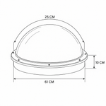 Custom Round Dome Skylight Cover – DuraShield 1000D PVC Polyester, DuraLite 1000D PVC Polyester & DuraWeave 600D PU Polyester | Custom Size