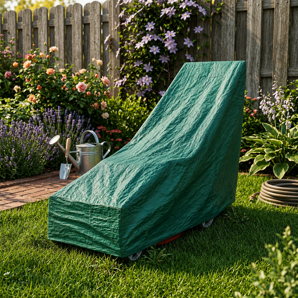 Rotary Mower Cover – 99x56x103 cm – Polyethylene UV Protection – Outdoor Equipment