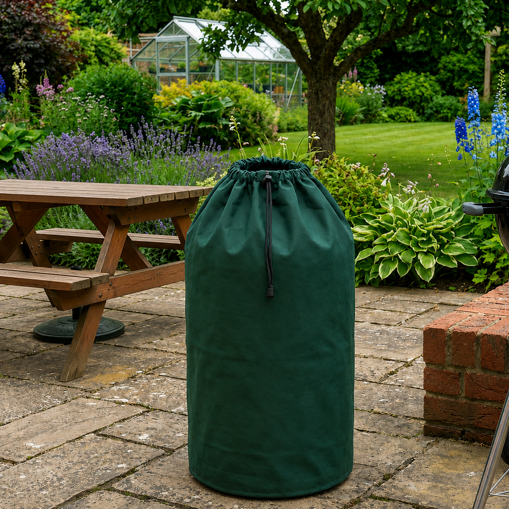 Heavy Duty 15kg Gas Bottle Cover – Green – Multi-Layered Polyethylene – Outdoor Protection