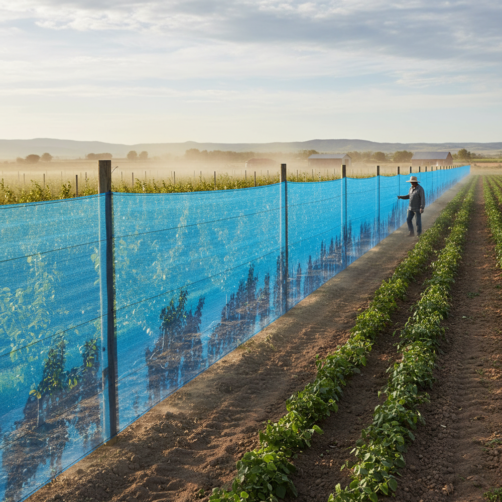 Premium 35% Knitted Windbreak - 50m Roll with UV Protection for Effective Shade and Wind Reduction