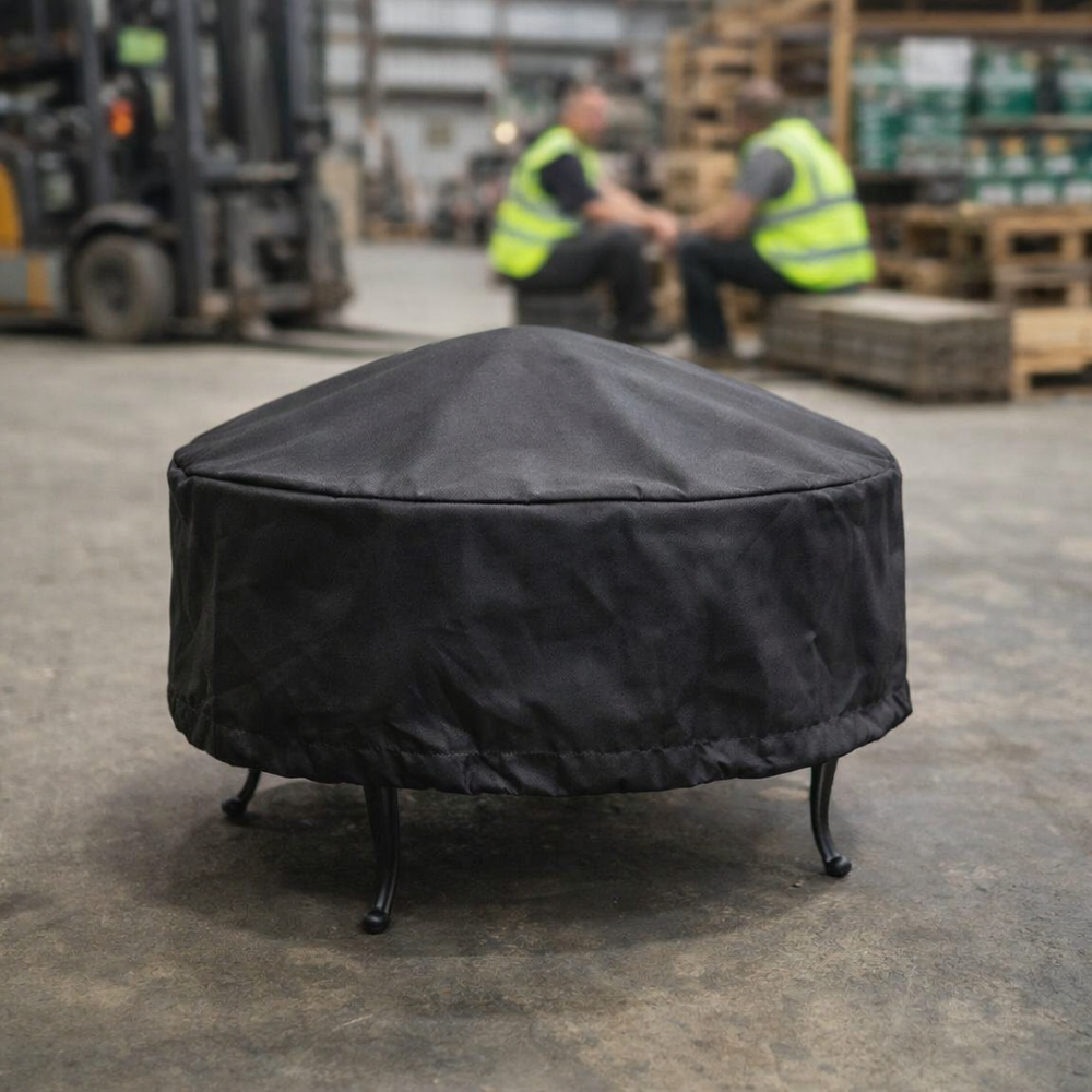 Firepit Cover – Small, Black – Heavy Duty Polyethylene – Outdoor Protection