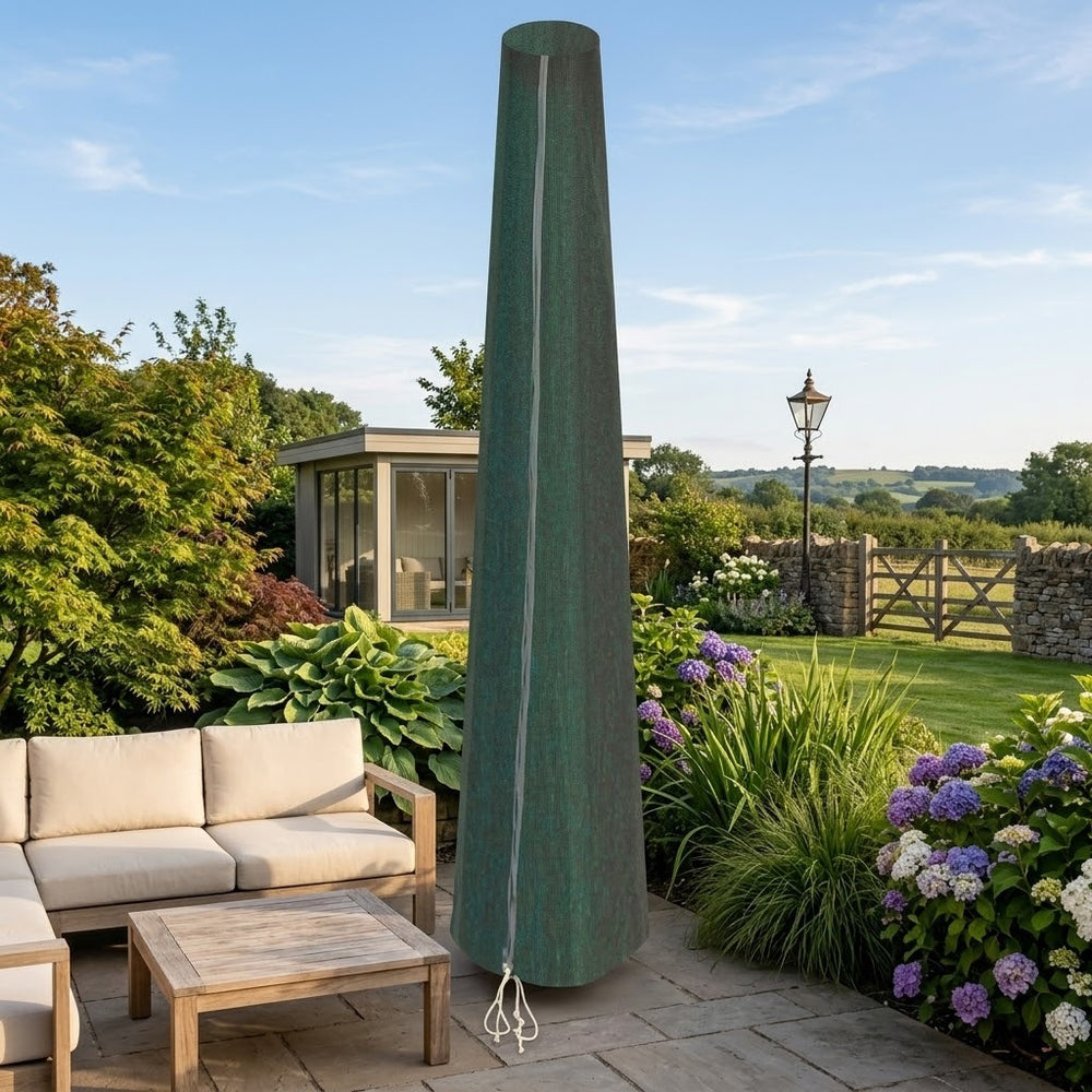 Parasol Cover – Extra Large Green – Heavy Duty Weather Protection