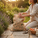Premium Biodegradable Jute Vegetable Storage Bag - 15kg Capacity for Fresh Produce