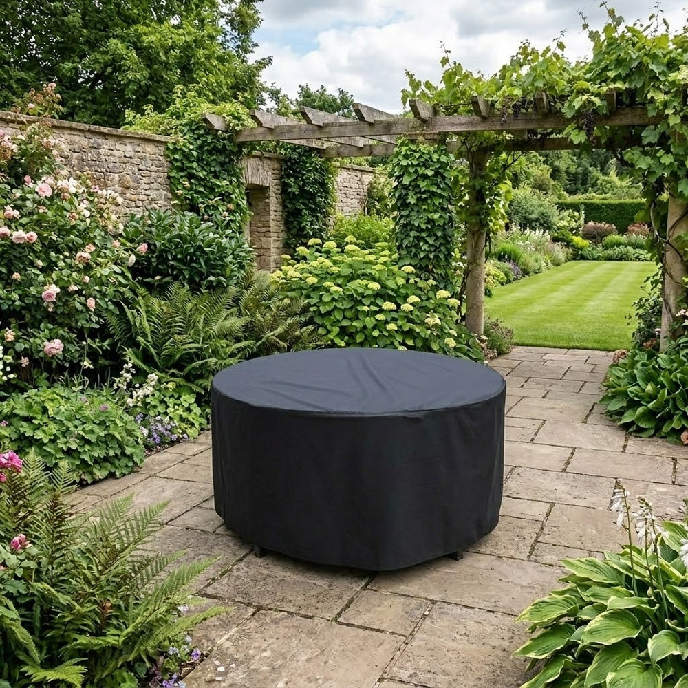 Round Table Cover – 4-6 Seater – Heavy Duty Waterproof – Outdoor Protection