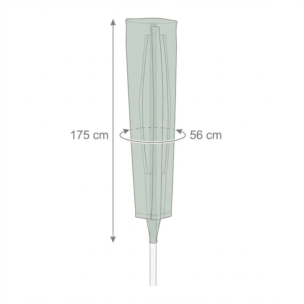 Rotary Line Cover – Green/Black – PVC Backed Polyester – Outdoor Protection