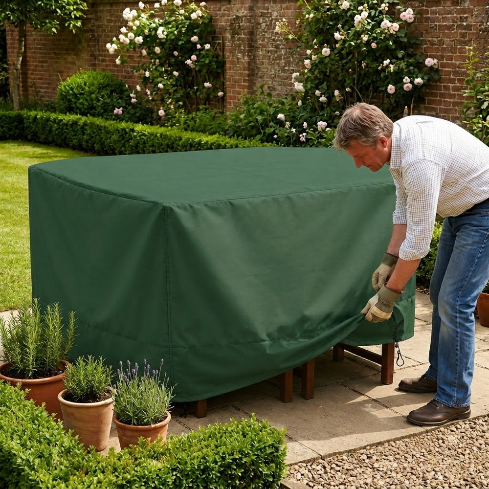 Patio Set Cover – 4 Seat – Reversible PVC Polyester – Outdoor Protection