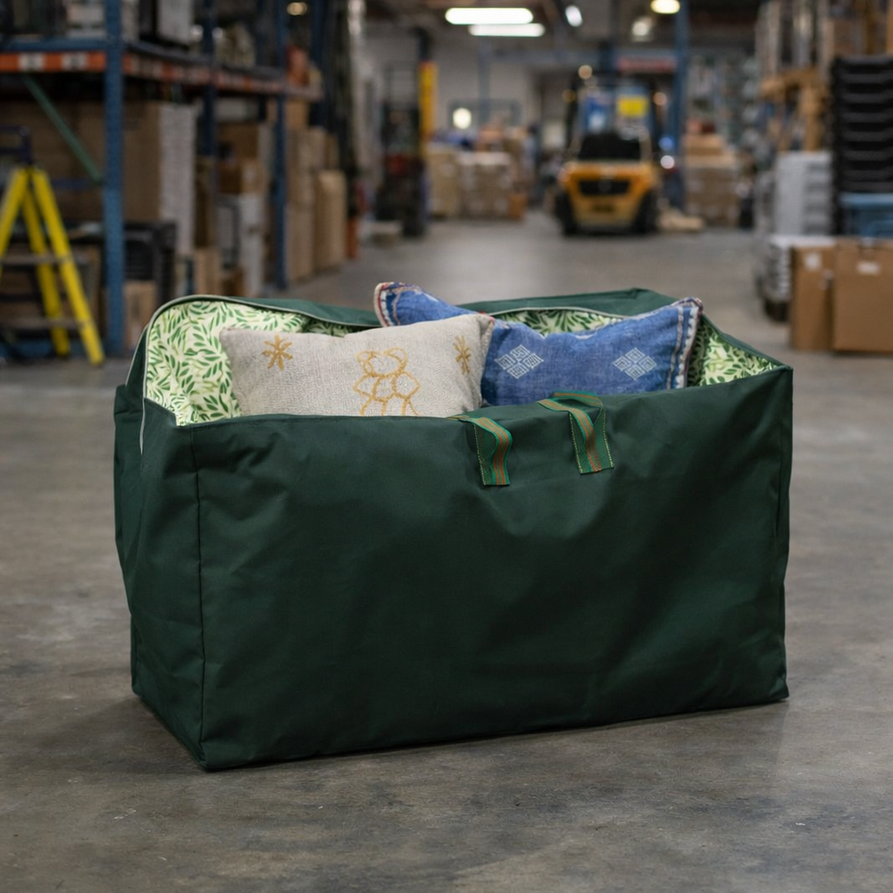 Cushion Storage Bag – Green – Waterproof Polyester – Outdoor Use