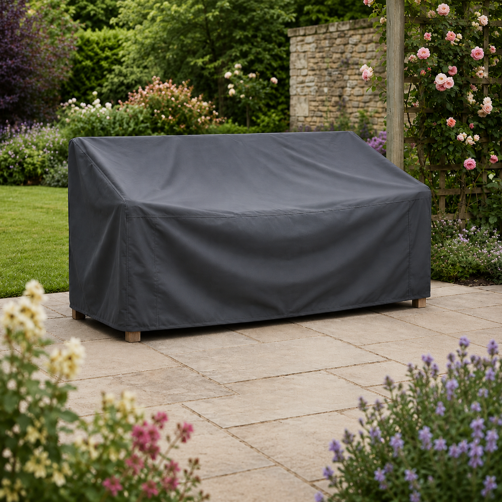 Bench Cover – Large Charcoal – Durable Polyester – Outdoor Protection