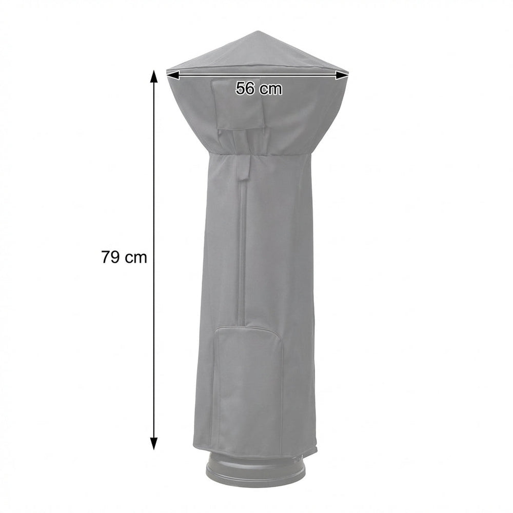 Patio Heater Cover – Charcoal – Heavy Duty Weather Protection – Outdoor Use