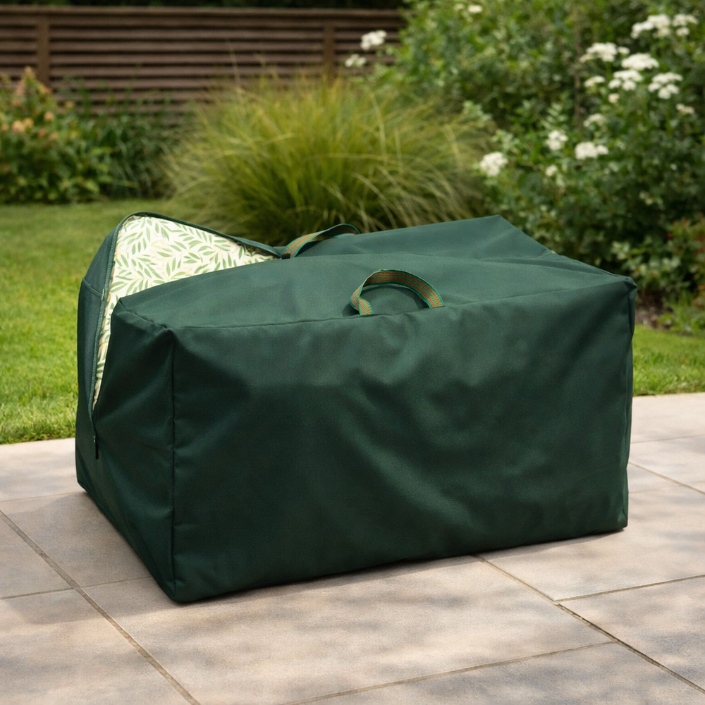 Cushion Storage Bag – Green – Waterproof Polyester – Outdoor Use