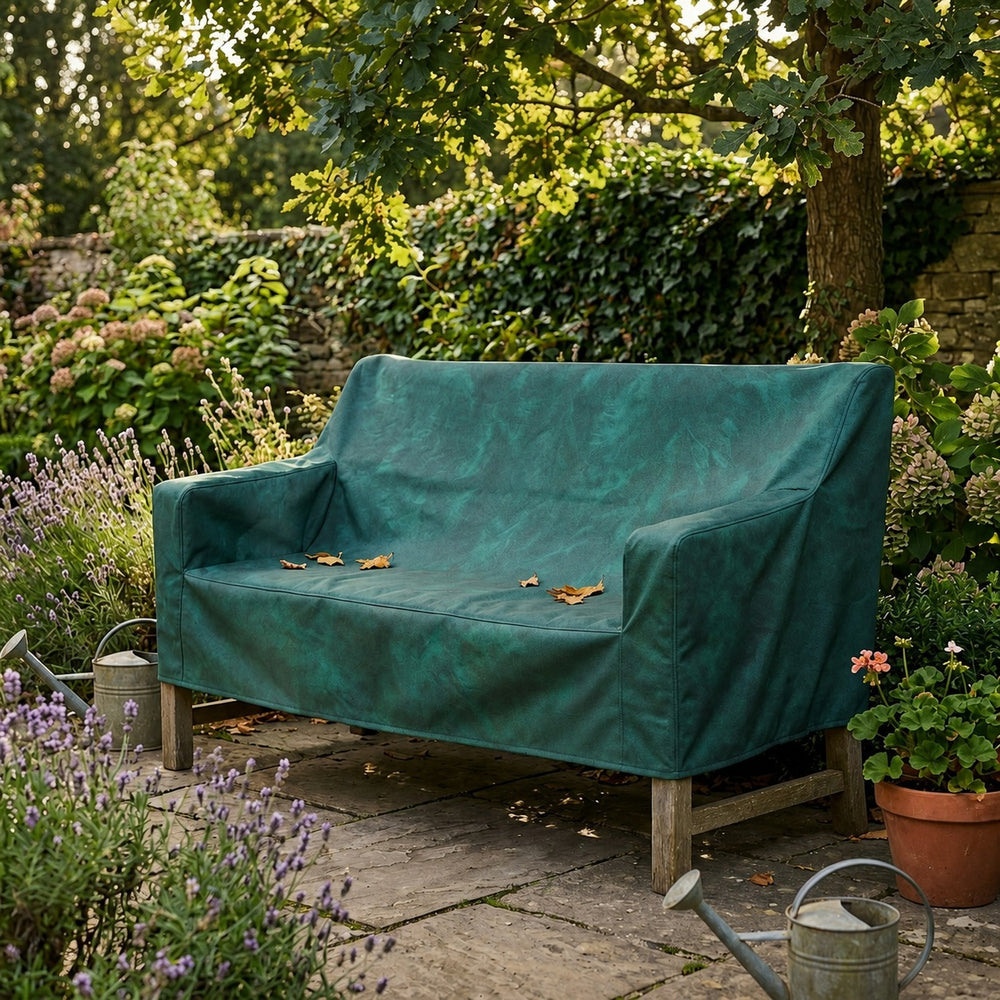 3 Seater Bench Cover – Green – Super Tough Waterproof – Garden Protection