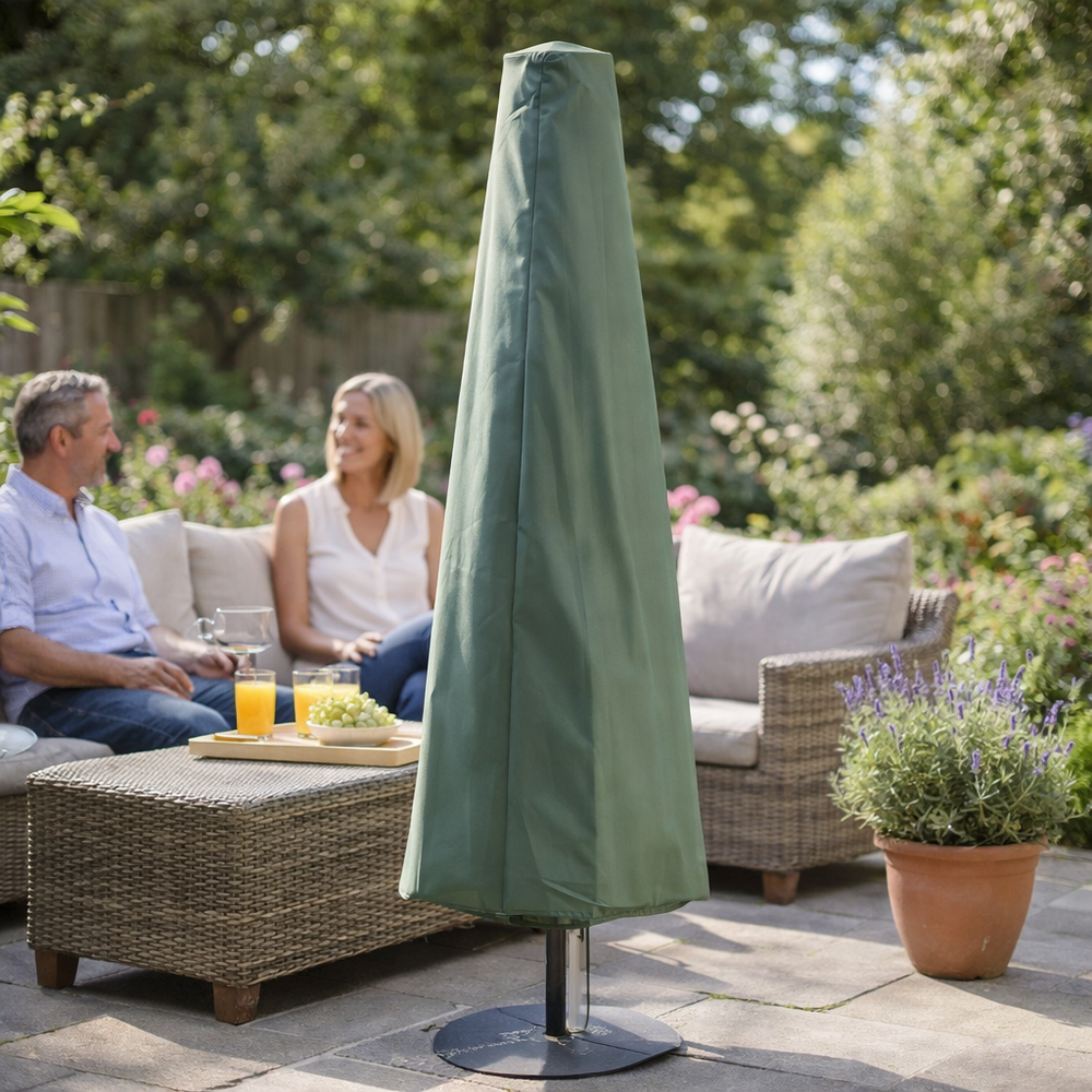 Parasol Cover – Small Green – Durable Polyester – Outdoor Protection