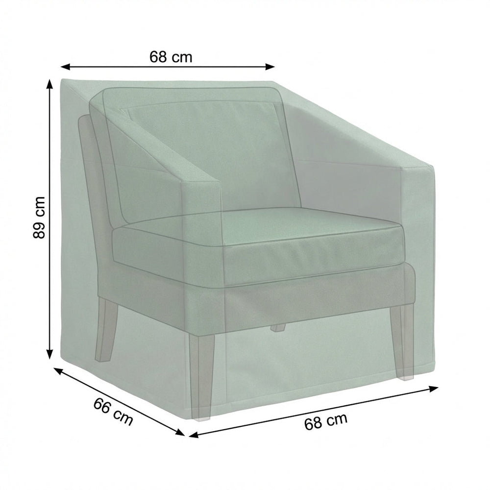 Armchair Cover – 68cm Green – Durable Polyester – All-Weather Protection