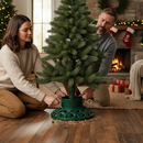 Premium Heavy Duty Cast Iron Christmas Tree Stand with Water Reservoir - 12" Diameter, 2.1m Max Height
