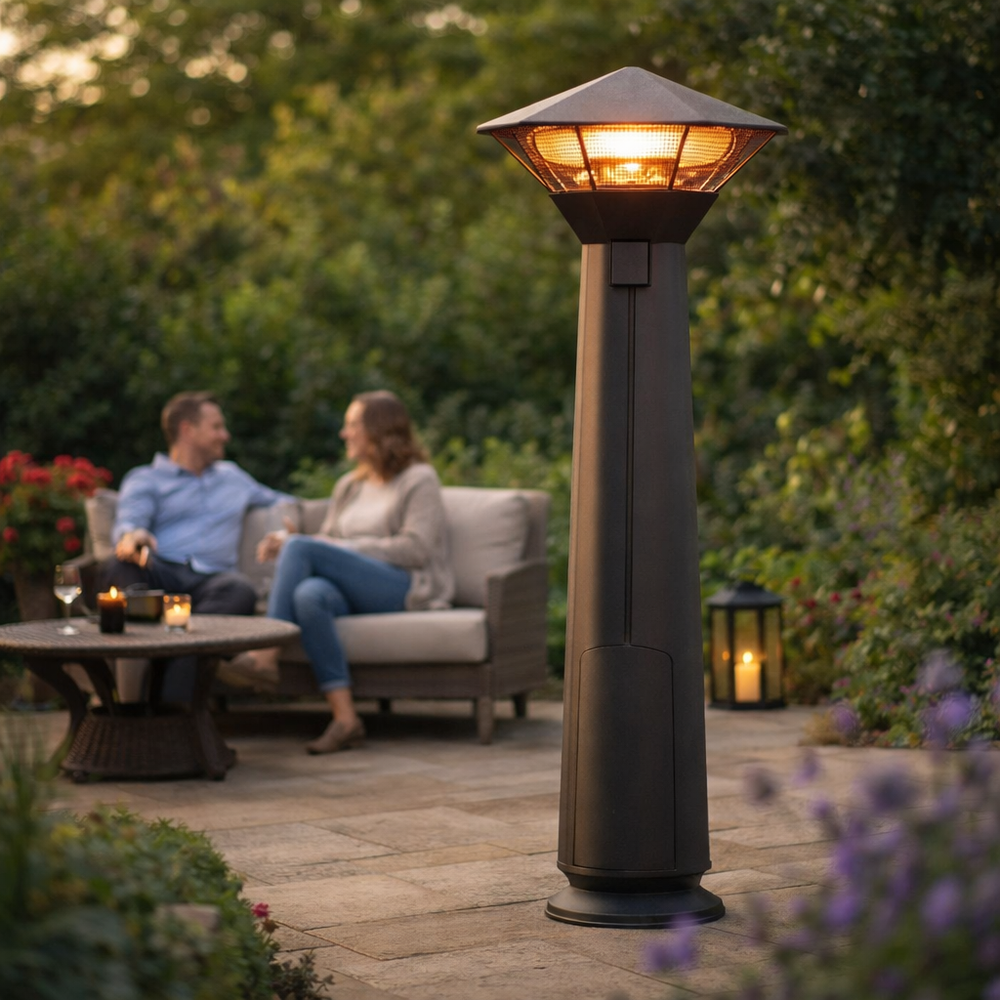 Patio Heater Cover – Charcoal – Heavy Duty Weather Protection – Outdoor Use