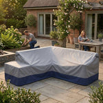 L Shaped Garden Furniture Cover 5 Seater – DuraLite, DuraWeave & DuraShield Materials
