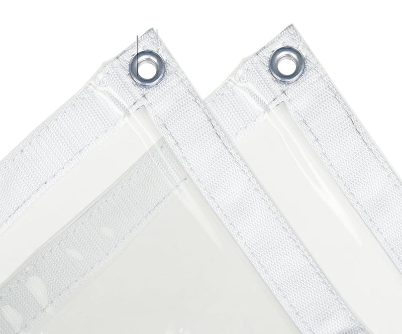 Waterproof Glass Clear PVC Tarpaulin 310gsm
