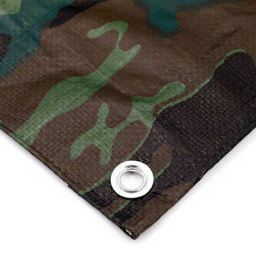 Camouflage Waterproof Tarp 80gsm Tarpaulin Ground Sheet Cover